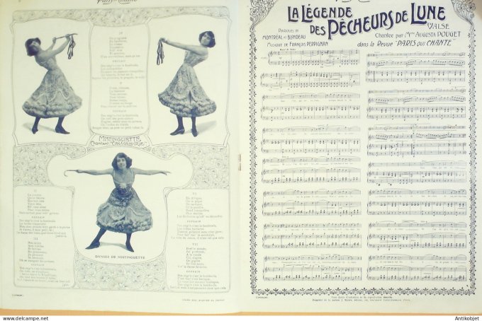 Paris qui chante 1904 #52 Mayol Mistinguette Garbagni Miette Debroussy