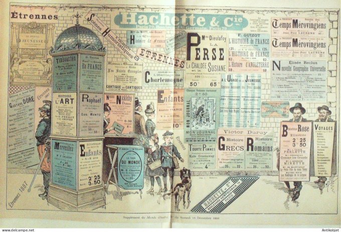 Le Monde illustré 1886 n°1551 Grenoble (38) Chateauvillain Saint Germain (78)
