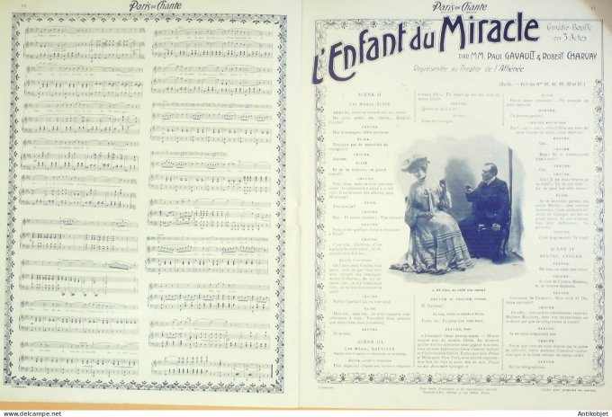 Paris qui chante 1904 n° 52 Mayol Mistinguette Garbagni Miette Debroussy