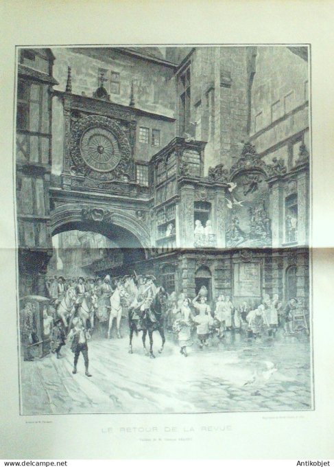 Le Monde illustré 1886 n°1551 Grenoble (38) Chateauvillain Saint Germain (78)