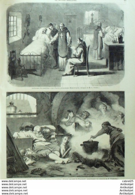 Le Monde illustré 1861 n°195 GAETE Italie Chine PEKIN Rois Mages Etbs DEROSNE Grenelle