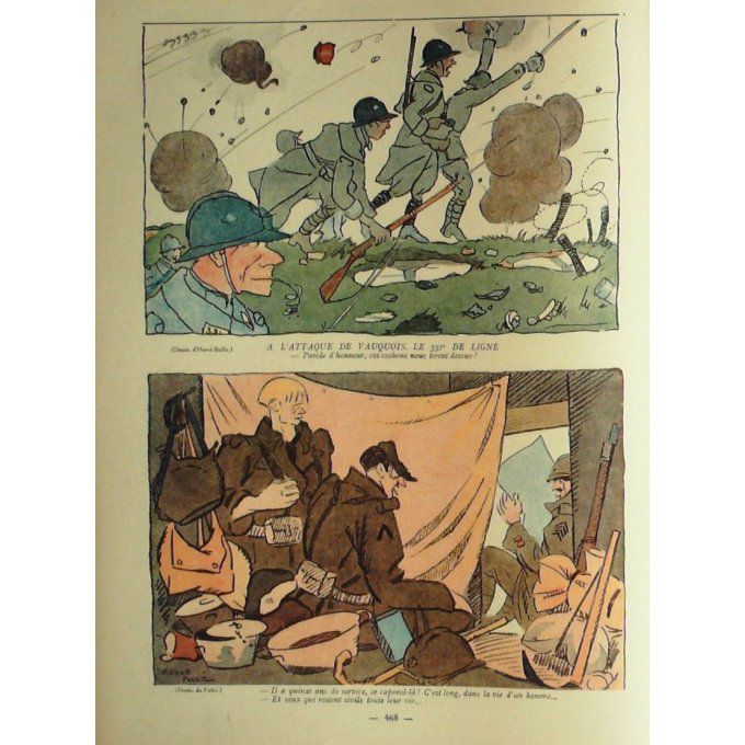 La Baïonnette 1917 n°108 (Légende héroique) BAILLE HAUTOT LE RALLIC MARECHAUX