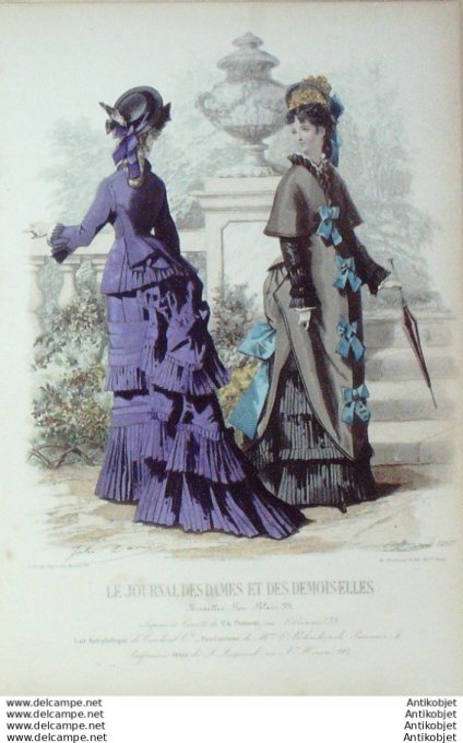 Journal des Dames Demoiselles 1874 # 1257 (Maison Plument)