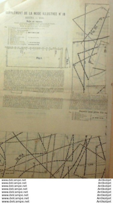 Journal + Patron Mode illustrée  1890 # 18 (with Pattern)