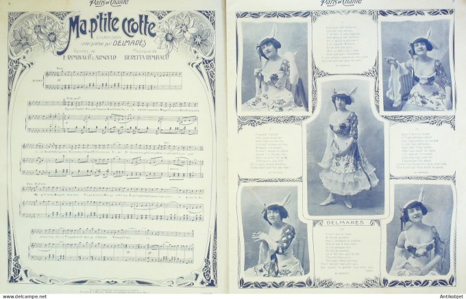 Paris qui chante 1904 #82 Mercadier Delmarès Rosensteel Ribet Jul-Hien Bordes