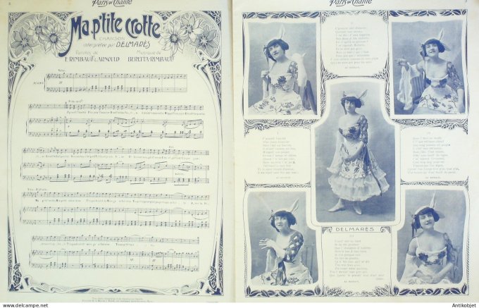 Paris qui chante 1904 n° 82 Mercadier Delmarès Rosensteel Ribet Jul-Hien Bordes