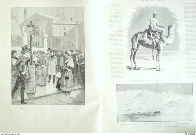 Le Monde illustré 1890 n°1737 Bulgarie Sofia Algérie Bir-Ghardaya Dieppe (76)