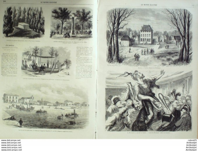 Le Monde illustré 1867 n°571 Allemagne Munich Golfe Juan (06) Meilleraye (44) Algérie Mostaganem Leg