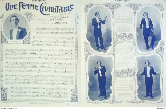 Paris qui chante 1904 n° 82 Mercadier Delmarès Rosensteel Ribet Jul-Hien Bordes