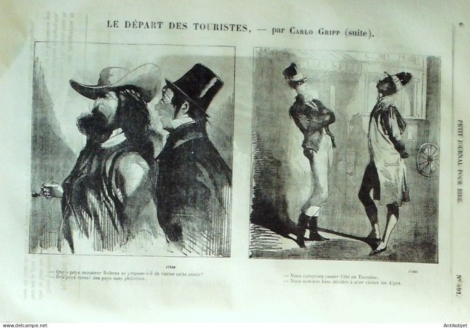Petit journal pour Rire 1862 # 392 Cartes de visite en photographie Marcelin