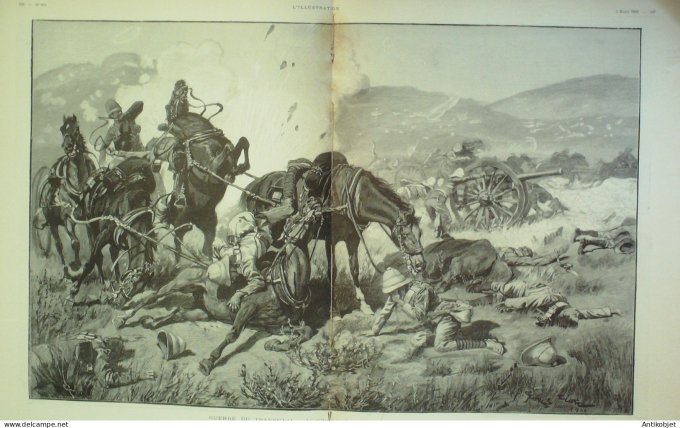 L'illustration 1900 n°2975 Tunisie Bardo Staffeurs Afrique-Sud Colenso Gal Cronjé St-Ouen (93) incen