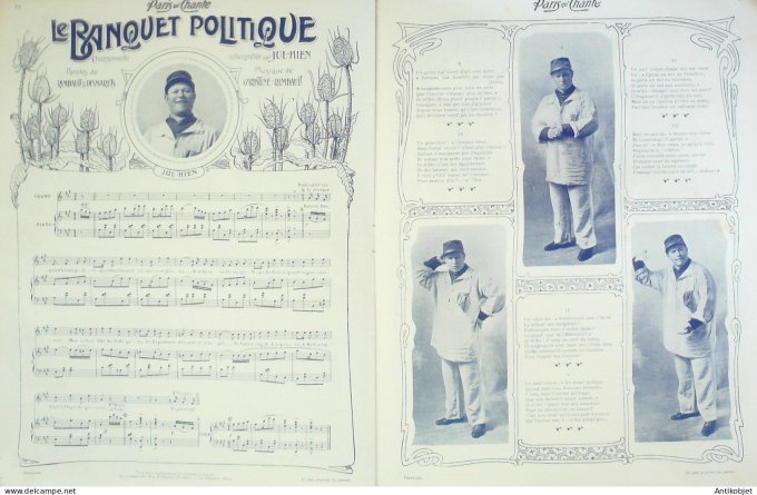 Paris qui chante 1904 n° 82 Mercadier Delmarès Rosensteel Ribet Jul-Hien Bordes