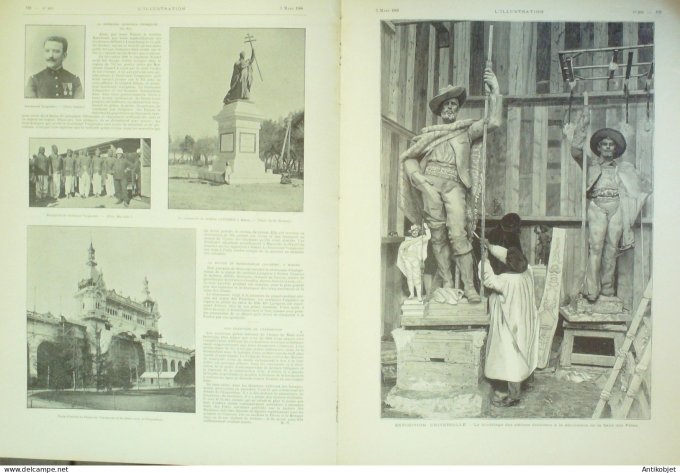 L'illustration 1900 n°2975 Tunisie Bardo Staffeurs Afrique-Sud Colenso Gal Cronjé St-Ouen (93) incen