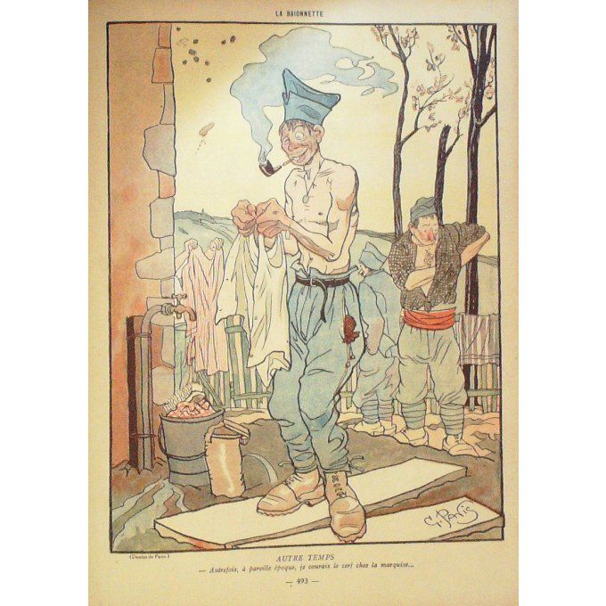 La Baïonnette 1917 n°109 (La faune du front) BAILLE QUINT NOB ORLAN HARLEY GABARD