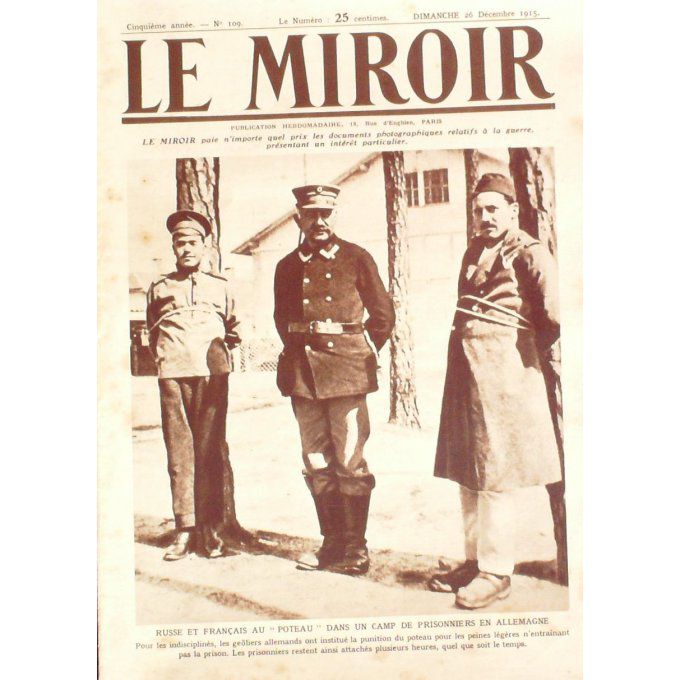 Le Miroir 1915 n° 109 SALONIQUE ZEINITLIK RAJEC VARDAR DOIRAN