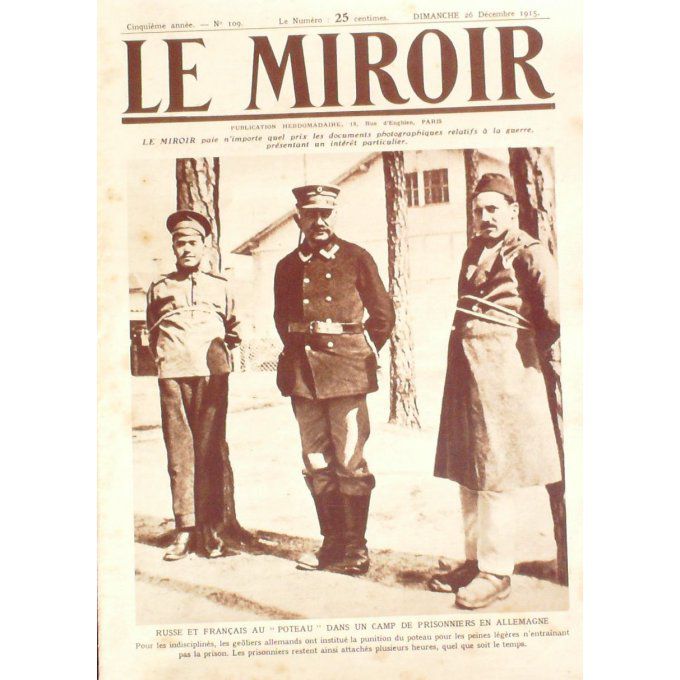 Le Miroir 1915 n° 109 SALONIQUE ZEINITLIK RAJEC VARDAR DOIRAN