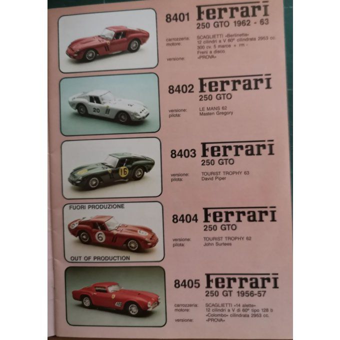 Catalogue BOX MODEL ITALY MODES REDUITS 1970