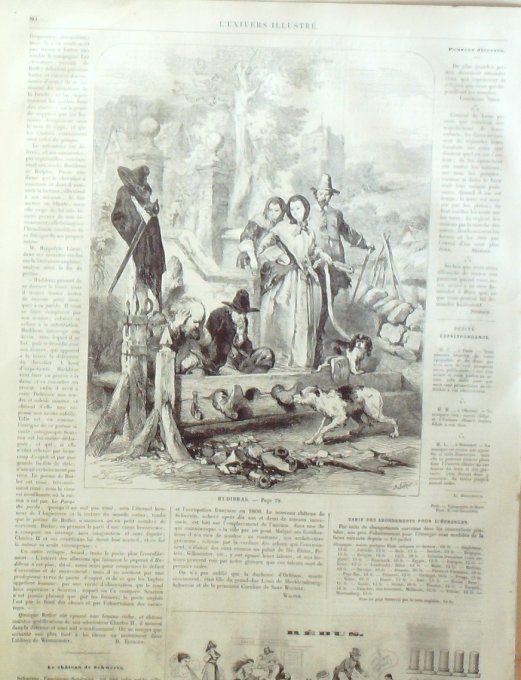 L'Univers illustré 1858 n°  10 Lord Derby Usa Utah Mormons Allemagne Schwérin  Hudibras