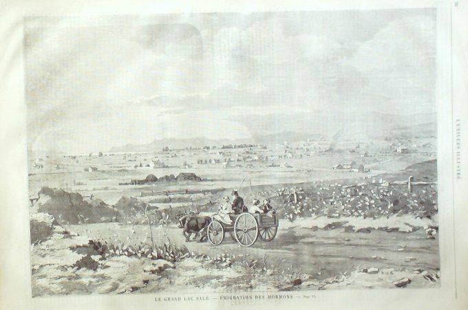 L'Univers illustré 1858 n°  10 Lord Derby Usa Utah Mormons Allemagne Schwérin  Hudibras