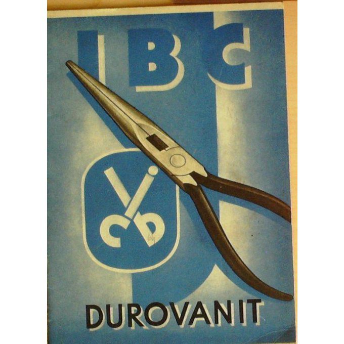 Catalogue IBC DUROVANIT HAAN outillage 1928