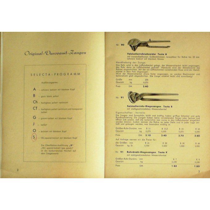 Catalogue IBC DUROVANIT HAAN outillage 1928