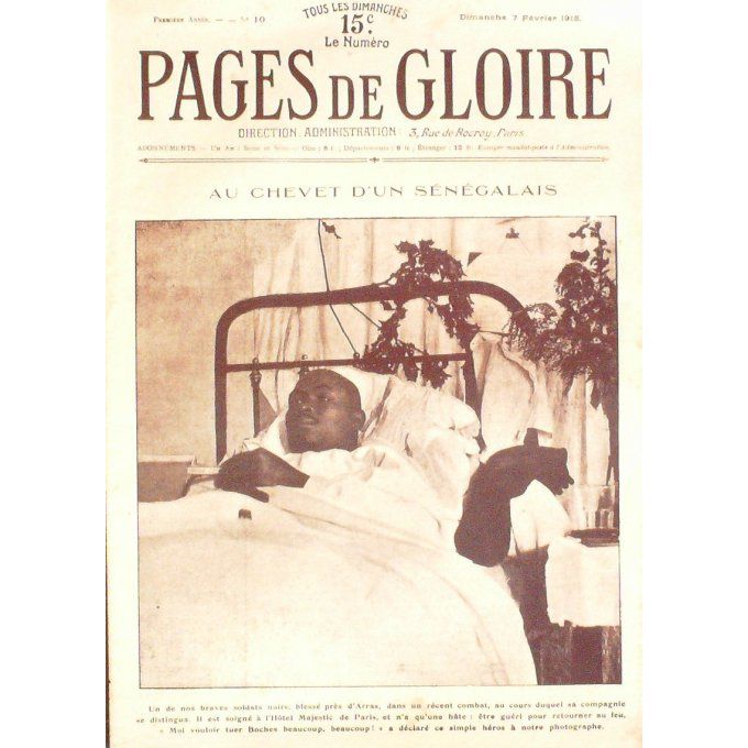 Pages de gloire 1915 n°10 JULES CAMBON PERVYSE ILES FALKLAND GLANNES(51)