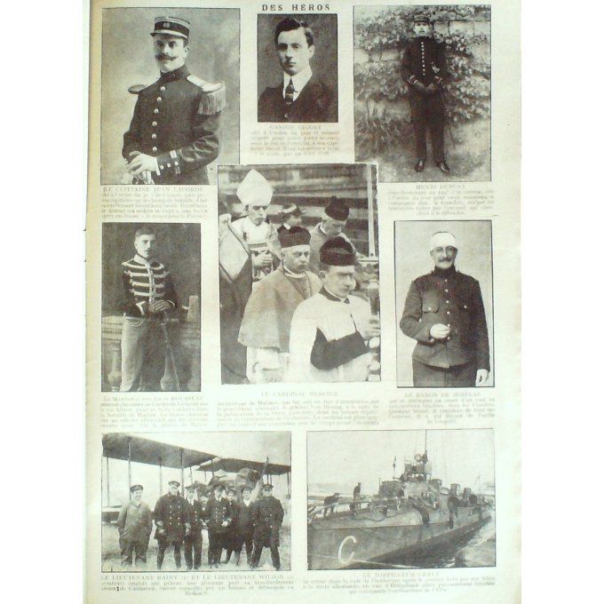 Pages de gloire 1915 n°10 JULES CAMBON PERVYSE ILES FALKLAND GLANNES(51)