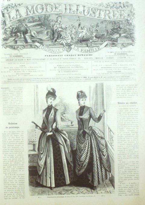 Journal Mode illustrée 1887 # 10 Toilettes de printemps