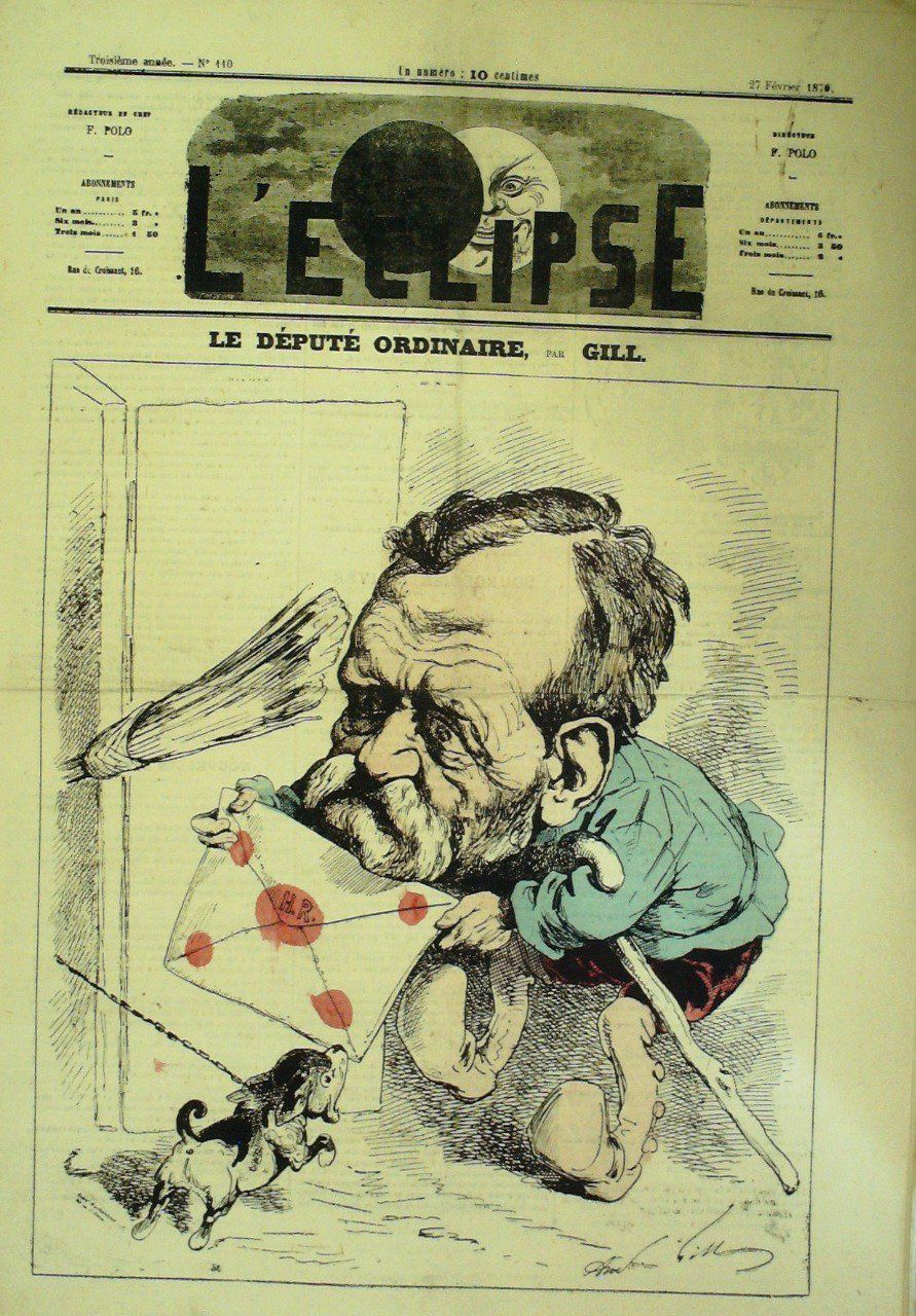 L'ECLIPSE-1870/110-LE DEPUTE ORDINAIRE-André GILL