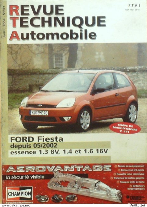 Revue Tech. Automobile 2004 n°671 Ford Fiesta