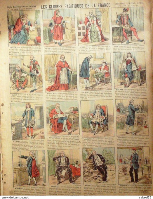 Les Gloires Pacifiques  de La France (Pellerin d'epinal)