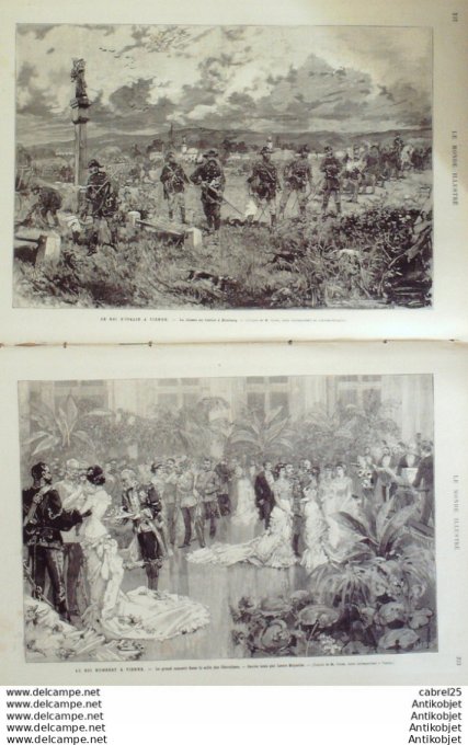 Le Monde illustré 1881 n°1287 Algérie Oran Ben Atah Mali Segou Traité Nango Autriche Vienne Himberg 