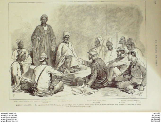 Le Monde illustré 1881 n°1287 Algérie Oran Ben Atah Mali Segou Traité Nango Autriche Vienne Himberg 