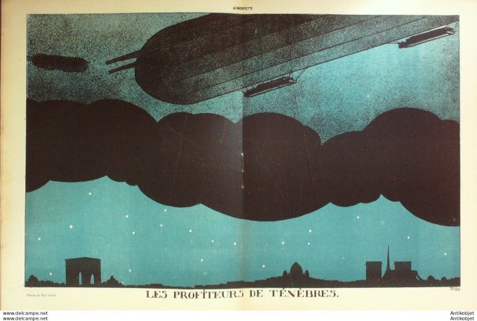 La Baionnette 1916 # 039 (Les profiteurs) Legrain Iribe Gallo Allier Hermann