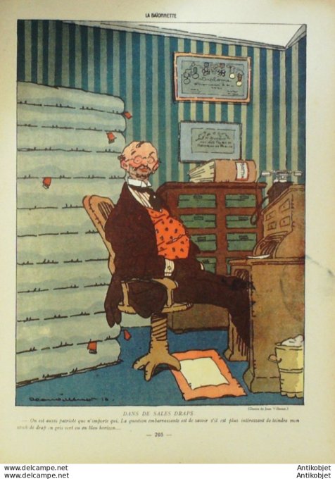 La Baionnette 1916 # 039 (Les profiteurs) Legrain Iribe Gallo Allier Hermann