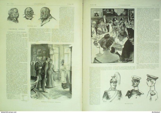 L'illustration 1901 n°3035 Procès Vera Gelo Toulon (8/3) Niger mission Joalland Creusot (71) Italie 