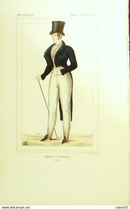 Portrait Homme 1820 sous LOUIS XVIII