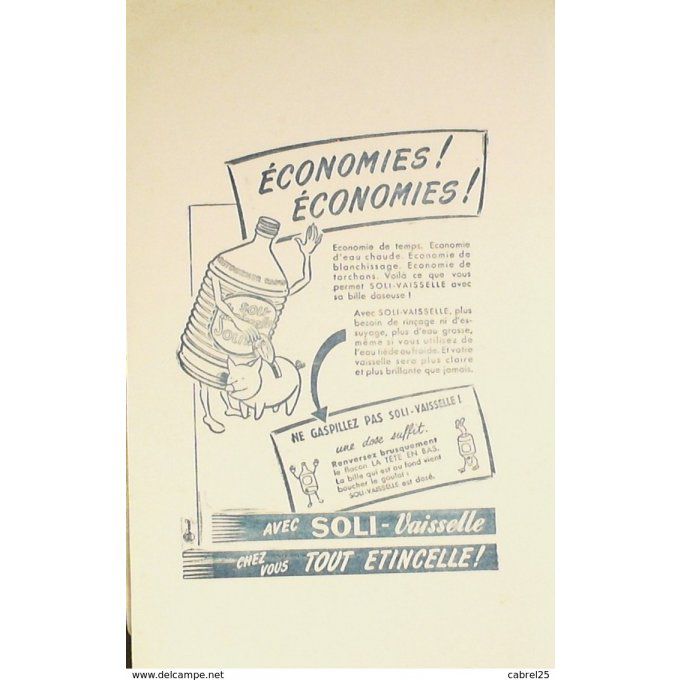 Buvard SOLI Entretien