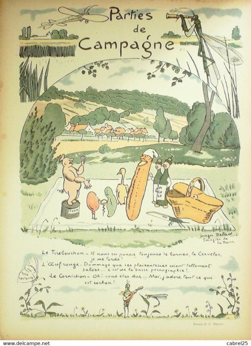 Le Rire 1912 n°495 Métivet Delaw Préjelan Laborde Falké Vallée Florès Fabiano Castelno