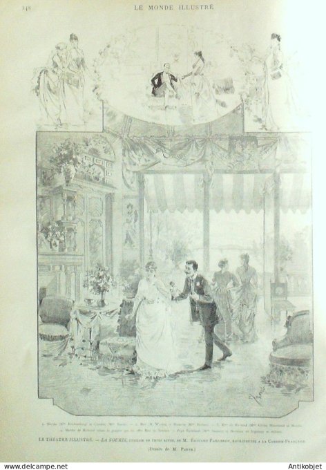 Le Monde illustré 1887 n°1600 Edouard Pailleron général Le Flô Ernest Dréolle