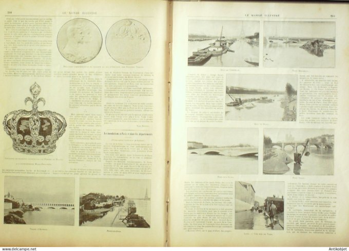 Le Monde illustré 1896 n°2067 Alfortville (94) Autriche Schoenbrunn Hoffburg Soudan Dongola Nubie L'