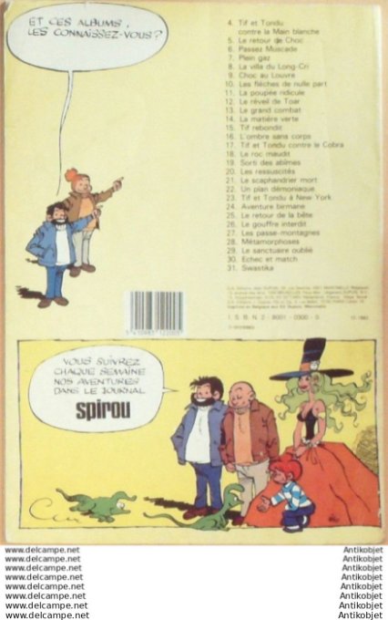 Tif et Tondu sorti des abimes # 19 (Dupuis) 1983
