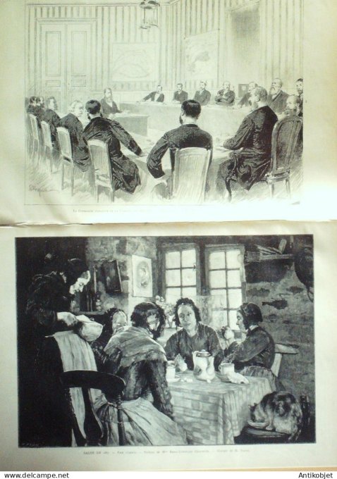 Le Monde illustré 1887 n°1600 Edouard Pailleron général Le Flô Ernest Dréolle