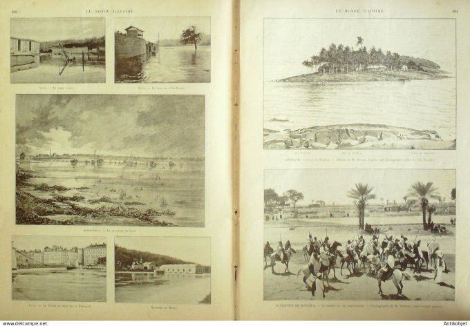 Le Monde illustré 1896 n°2067 Alfortville (94) Autriche Schoenbrunn Hoffburg Soudan Dongola Nubie L'