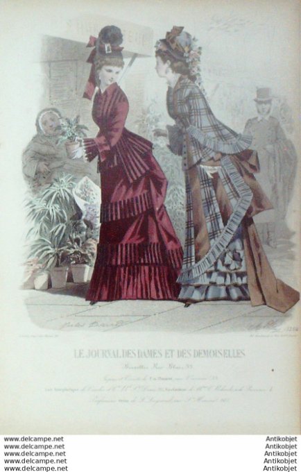 Journal des Dames Demoiselles 1874 # 1264 (Maison Plument)