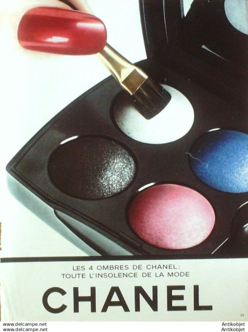 Publicite Cosmetique Chanel Poudre 1991