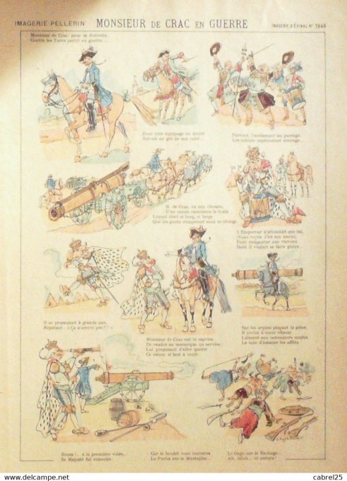 Monsieur  de Crac En Guerre (Pellerin d'epinal) Thiret Bognet