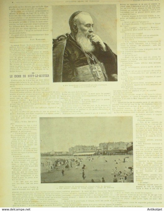 Soleil du Dimanche 1892 n°50 Cardinal Vigerie primat Espagne Alphonse XIII