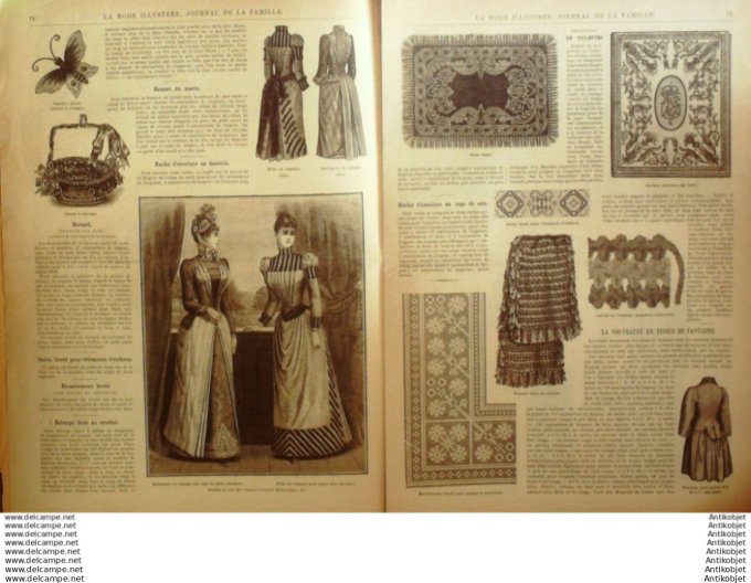 Journal + Patron Mode illustrée  1890 # 10 (with Pattern)