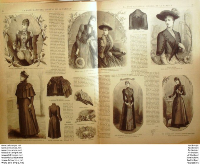 Journal + Patron Mode illustrée  1890 # 10 (with Pattern)